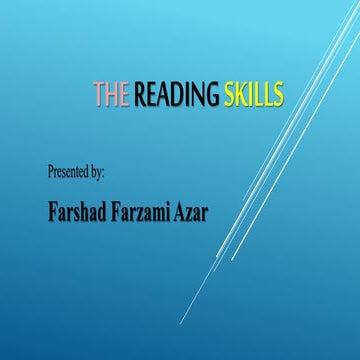 The reading skills by farshad farzami