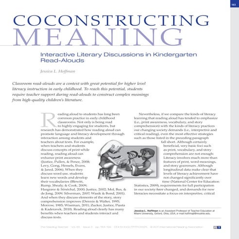 The reading teacher volume 65 issue 3 2011 | PDF