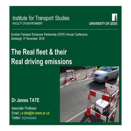 The real fleet and real driving emissions