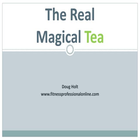Amazing Health Benefits of Matcha Green Tea – Craig Hochstadt | PPTX