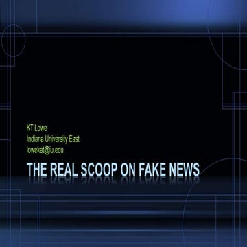 The real scoop on fake news