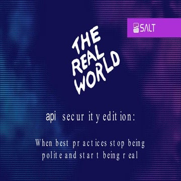 apidays LIVE Paris 2021 - The Real World, API Security Edition by Michael Isb...