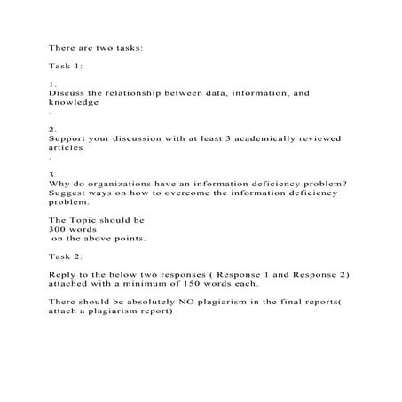 There are two tasksTask 11. Discuss the relationship bet.docx