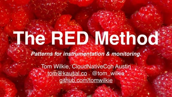 The RED Method: How To Instrument Your Services