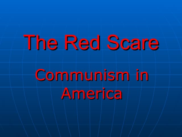 1950s Society: Second Red Scare (US History) | PDF