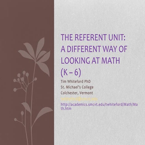 The Referent Unit | PPTX