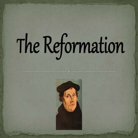 The reformation