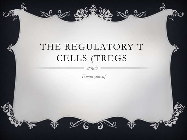 The regulatory t cells (tregs