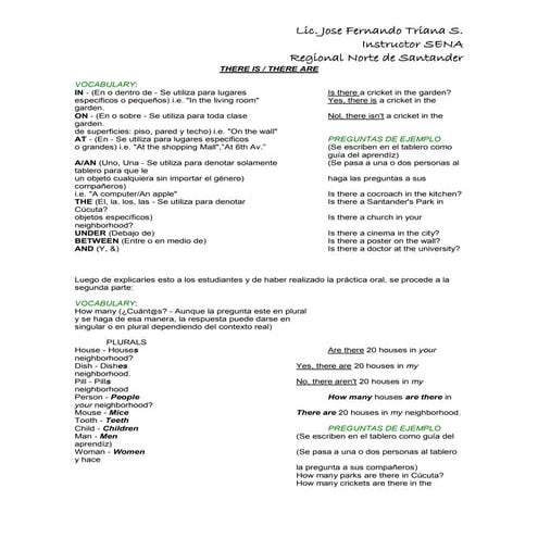 There is   there are