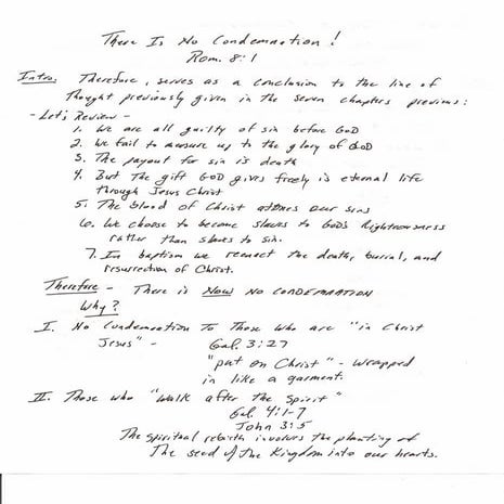 There is no condemnation!