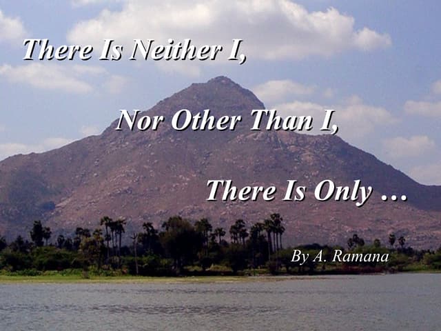 There is only...