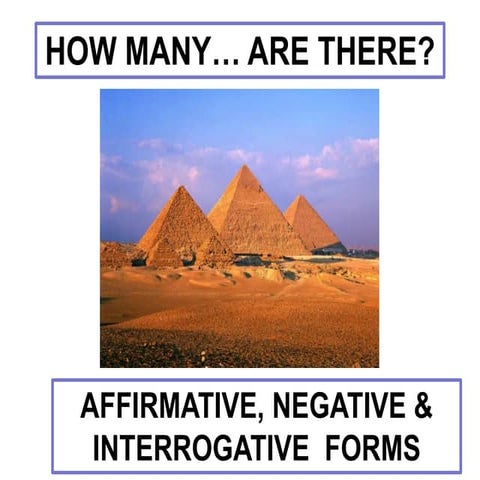 There is there are affirmative negative interrogative