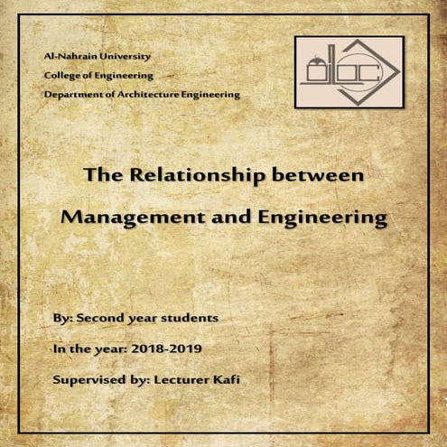 The relationship beetwen management and engineering