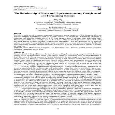 Caregiver burden assessment using zarit burden | PPTX