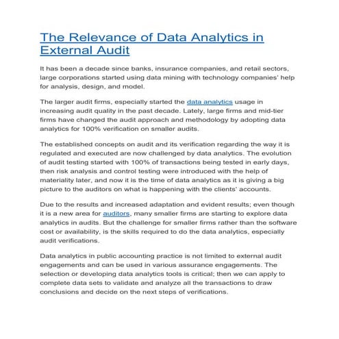 The Relevance of Data Analytics in External Audit.pdf