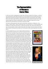 Representation of women in horror essay 08 picture