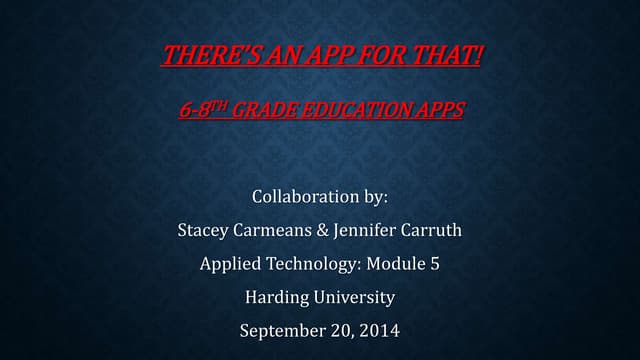 There’s an App for That!