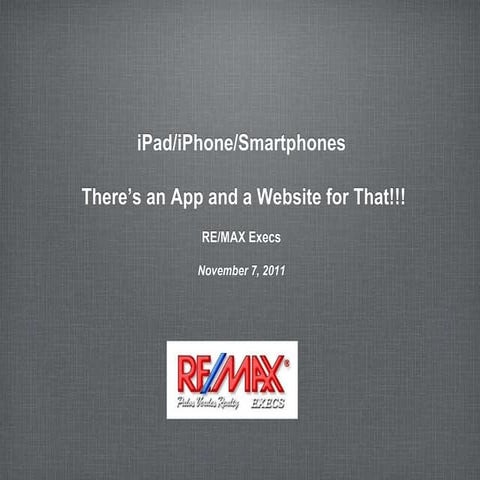 There's an app for that nov 2011