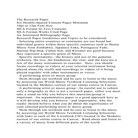 The Research PaperSix Double-Spaced Content Pages Minimum10pt .docx