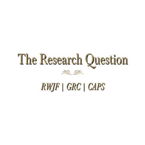 The research question