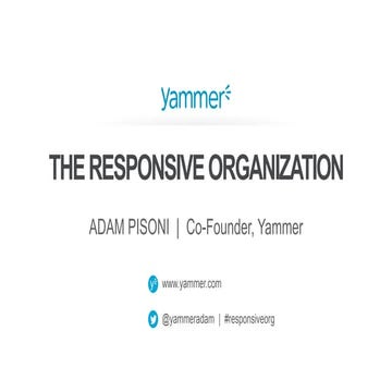 The Responsive Organisation: A Framework for Changing How Your Organisation W...