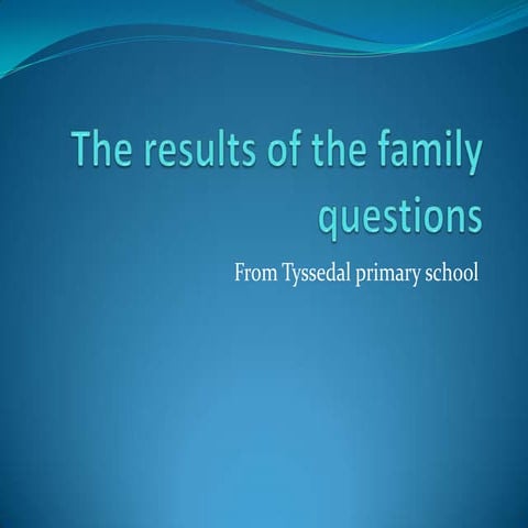 The results off the family questions thomas