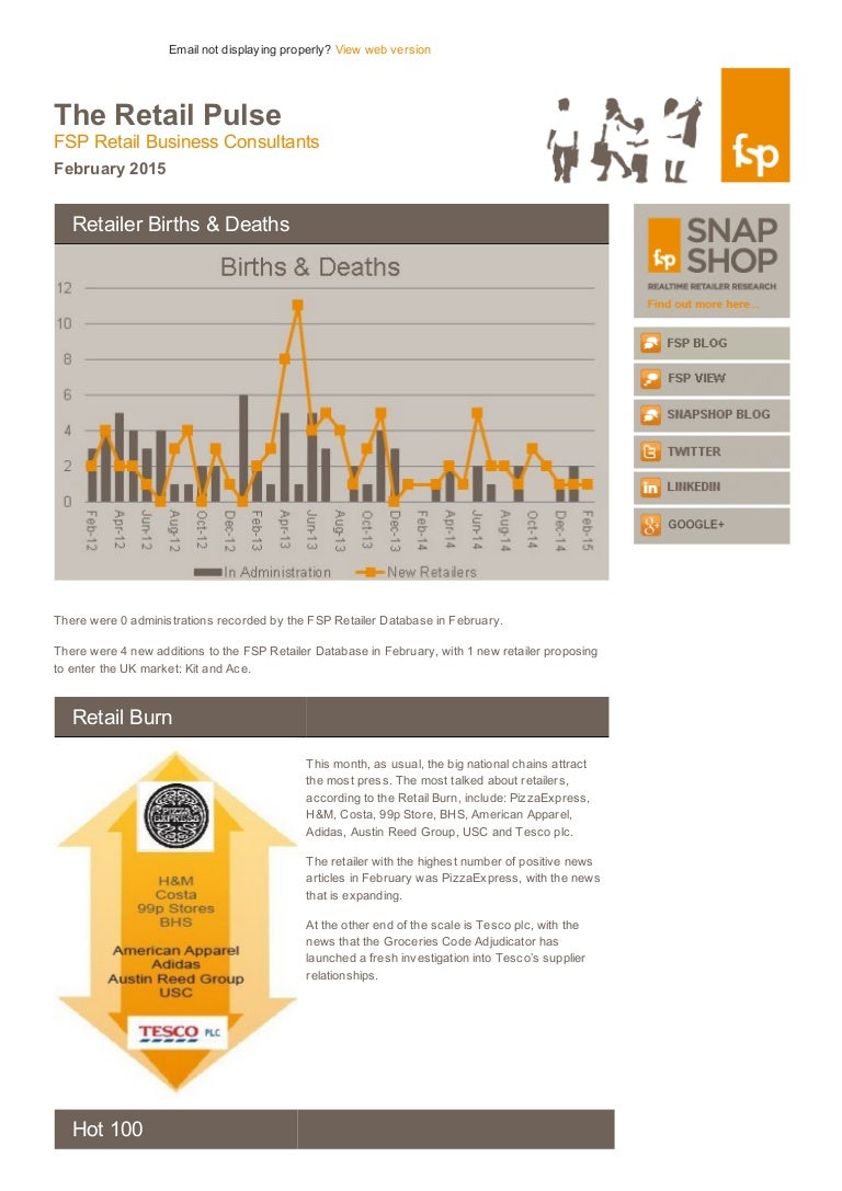 Fsp Retail Pulse February 2015 Uk Retail News