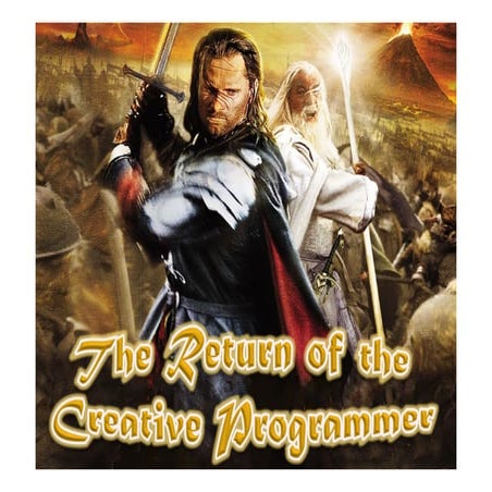 The return of the creative programmer