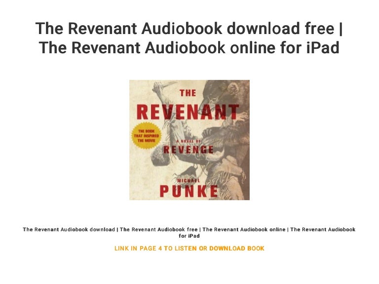 The Revenant Audiobook Download Free The Revenant Audiobook Online