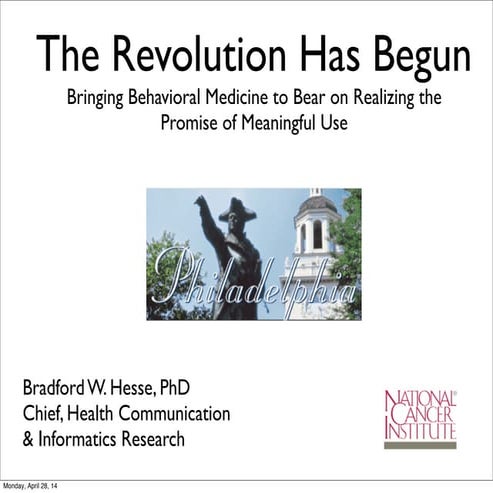 The revolution has begun sbm 2014