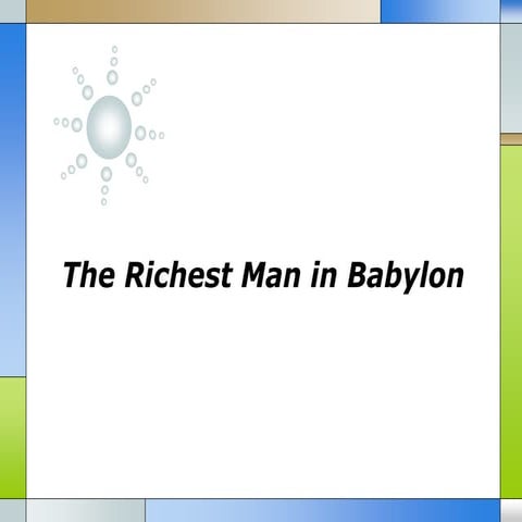 The richest man in babylon