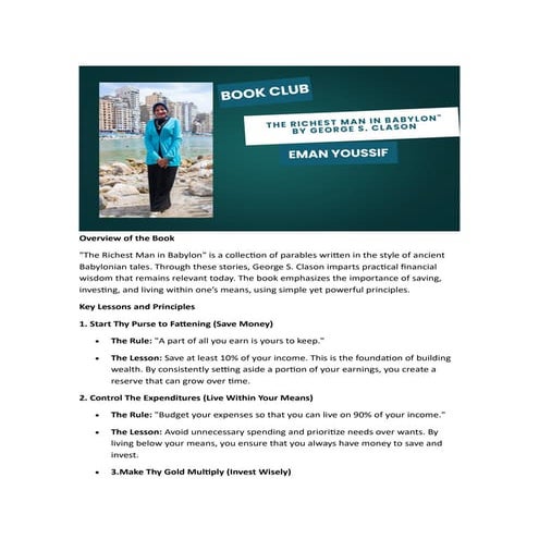 the richest man in babylon.pdf summary book