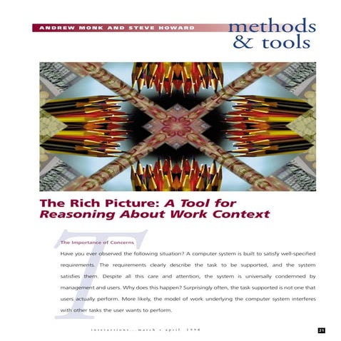 The Rich Picture   A Tool For Reasoning About Work Context