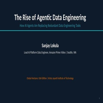 The Rise of Agentic Data Engineering: How AI Agents Transform Data ...