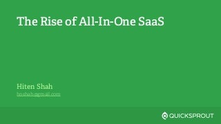 The Rise of All-In-One SaaS