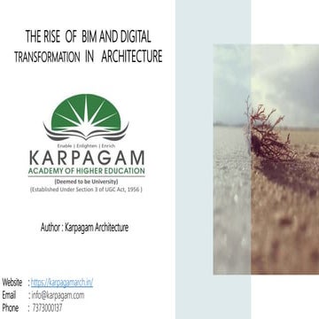 THE RISE  OF  BIM AND DIGITAL TRANSFORMATION  IN   ARCHITECTURE.pdf