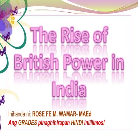 The rise of British Power in India 