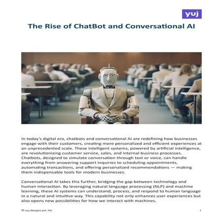 The Rise of ChatBot and Conversational AI