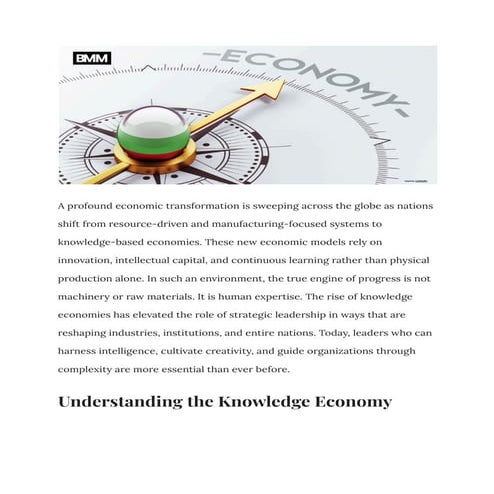 The Rise of Knowledge Economies_ Why Strategic Leadership Matters More ...