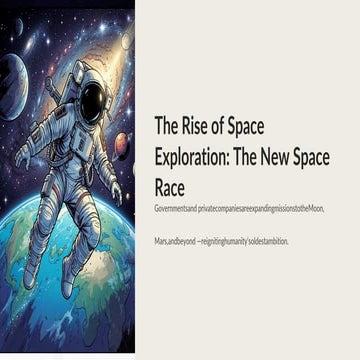 The future of space exploration presentation | PPTX