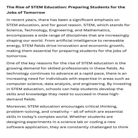The Rise of STEM Education Preparing Students for the Jobs of Tomorrow.pdf
