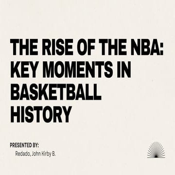 The History of the NBA Finals: Legends, Drama, and Legacy | PDF