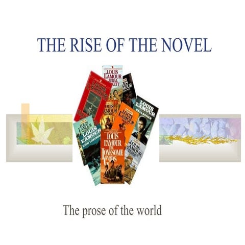 The rise of the novel