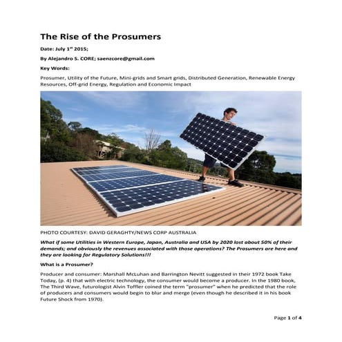 The rise of the prosumer july 1_2015 | PDF