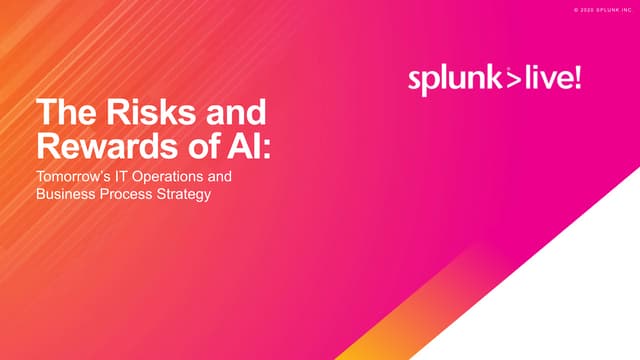 The Risks and  Rewards of AI
