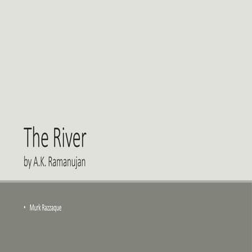 The River Poem