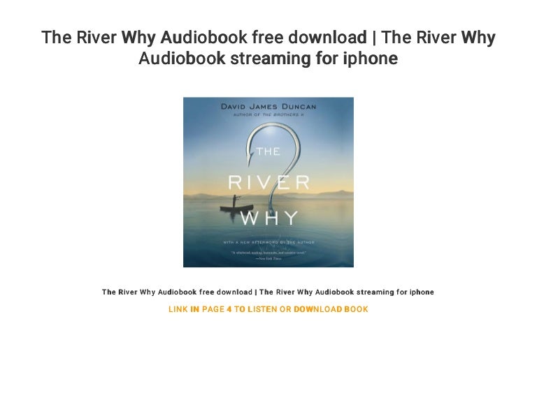 The River Why Audiobook Free Download The River Why Audiobook Strea