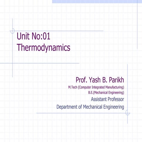 Basics of Thermodynamics | PPTX