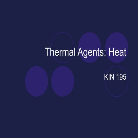 Thermal Agents  Superficial Heat