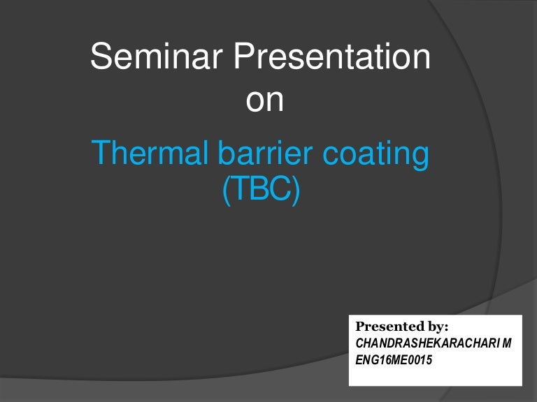 Thermal barrier coating